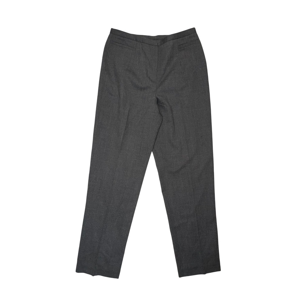 Talbots Gray Wool Dress Pants Women's 4 Straight Leg Career Dark Academia FLAW